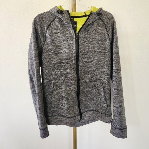 American Eagle Active Flex Fleece Lined Jacket Mens Size Medium Gray Zip Up - Picture 1 of 6
